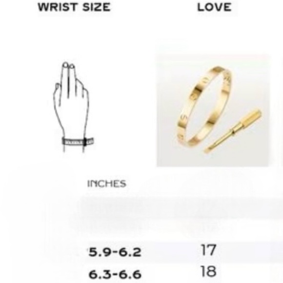 Bundle of New Gold Plated Stainless Steel Love Bracelet Bangle with Screwdriver - Picture 8 of 8